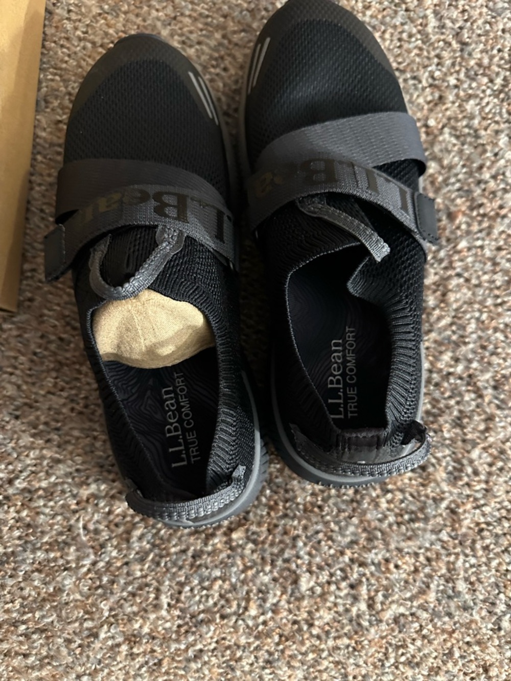 L.L.Bean Black/Gray Dirigo Slip-On Women's Sneakers